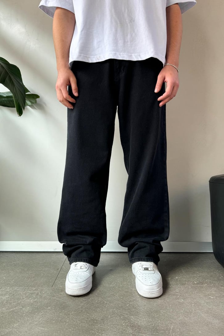 Basic Gri Baggy Jean