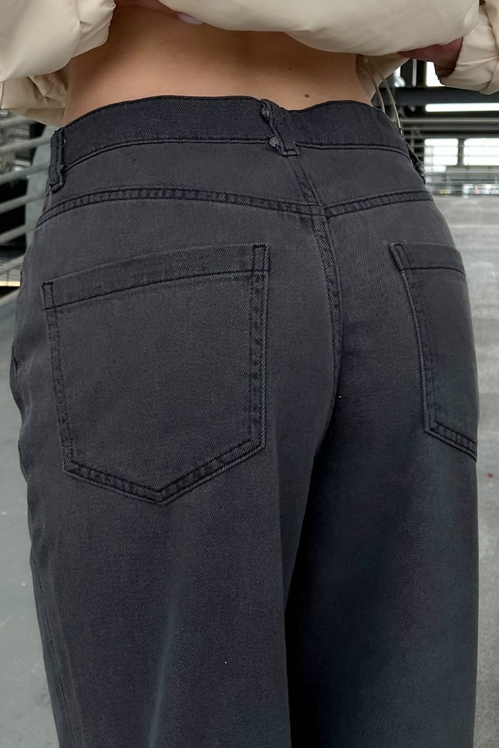 Basic Gri Baggy Jean