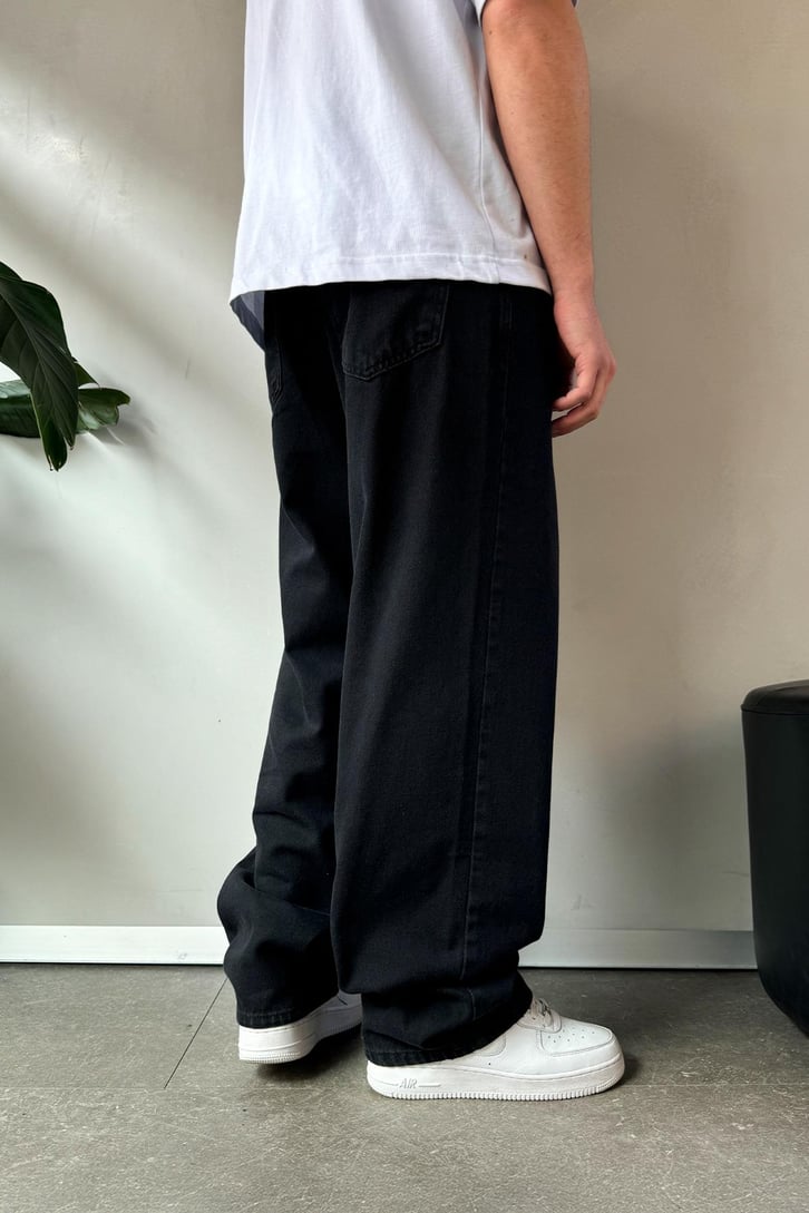 Basic Gri Baggy Jean