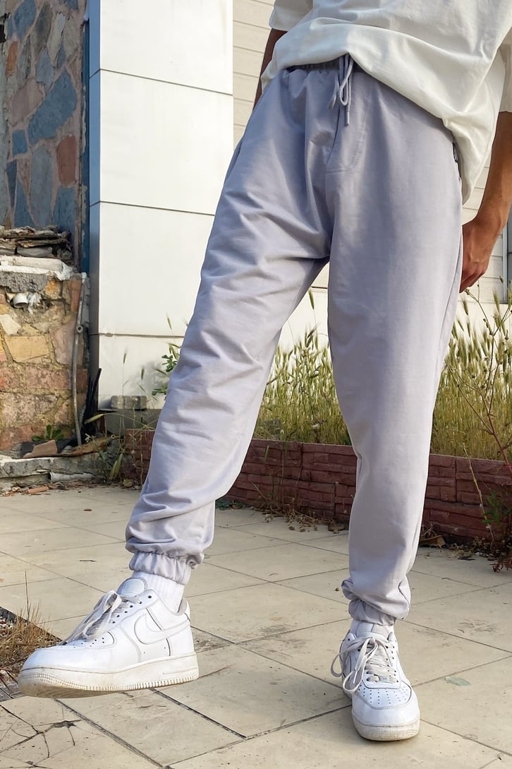 Basic Gri Jogger Eşofman