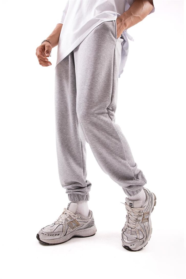 Basic Gri Jogger Fit Eşofman Altı
