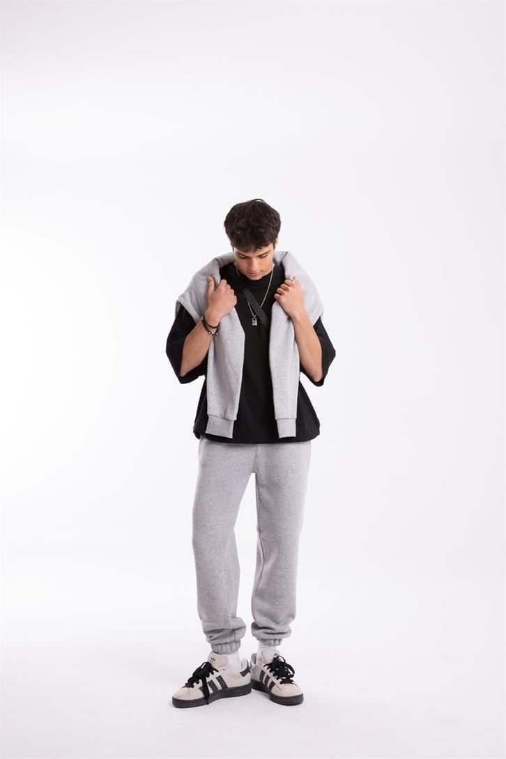 Basic Gri Jogger Fit Eşofman Altı