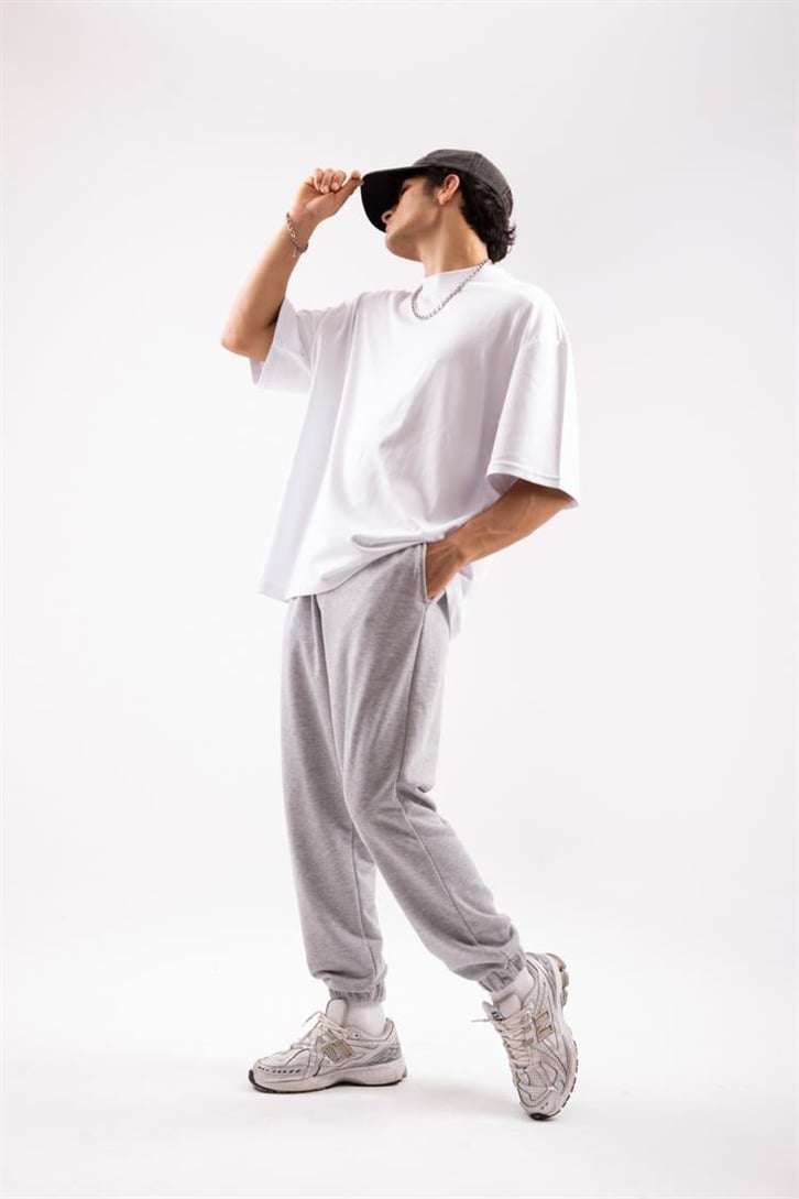 Basic Gri Jogger Fit Eşofman Altı