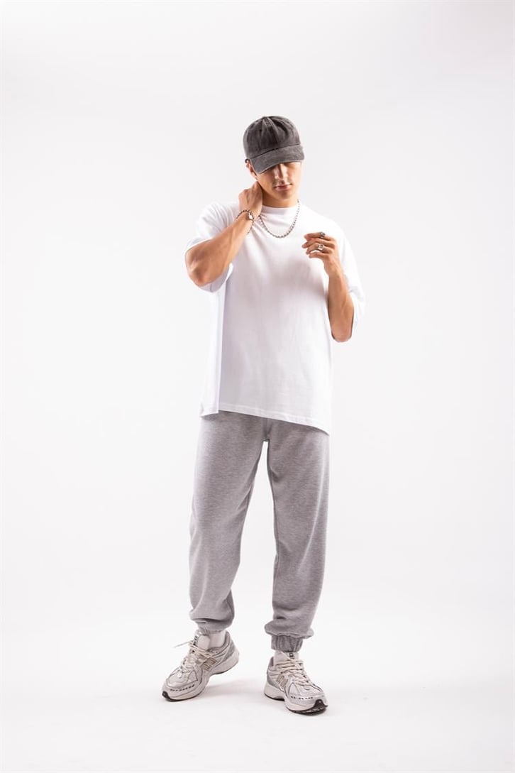 Basic Gri Jogger Fit Eşofman Altı