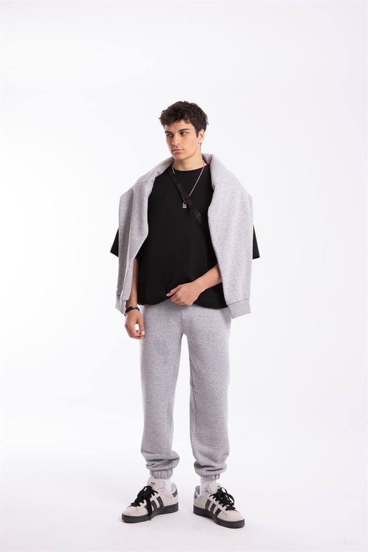 Basic Gri Jogger Fit Eşofman Altı