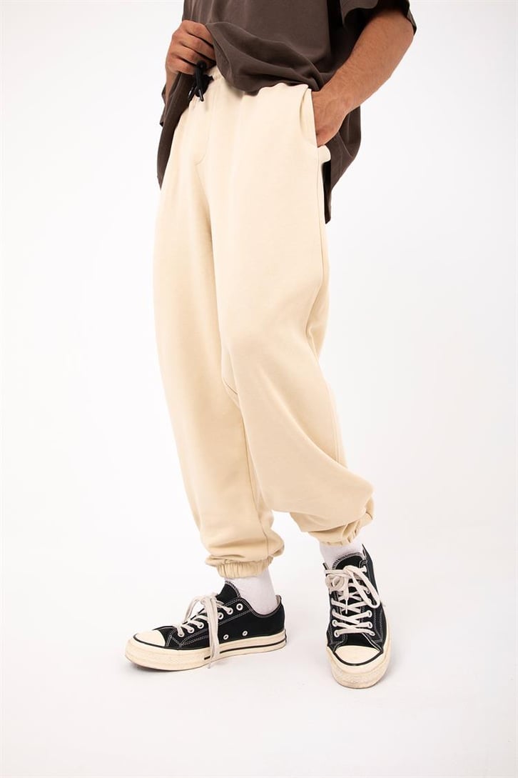Basic Gri Melanj Jogger Eşofman Altı
