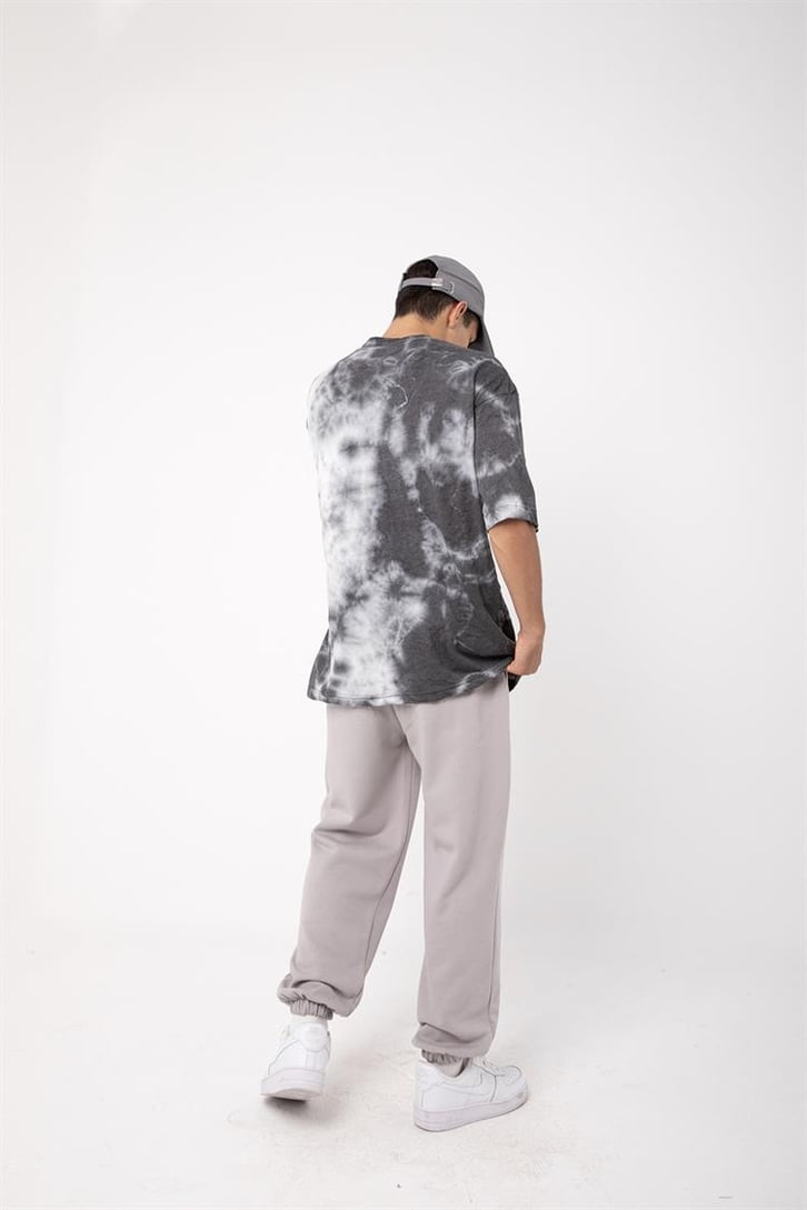 Basic Gri Melanj Jogger Eşofman Altı