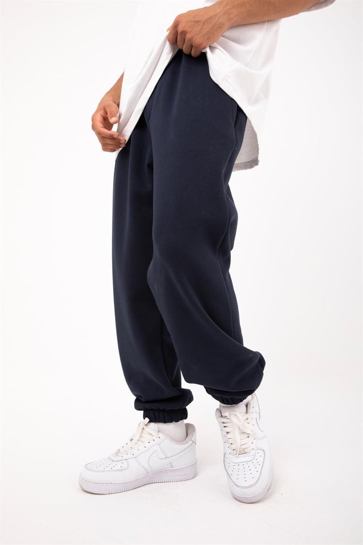 Basic Gri Melanj Jogger Eşofman Altı