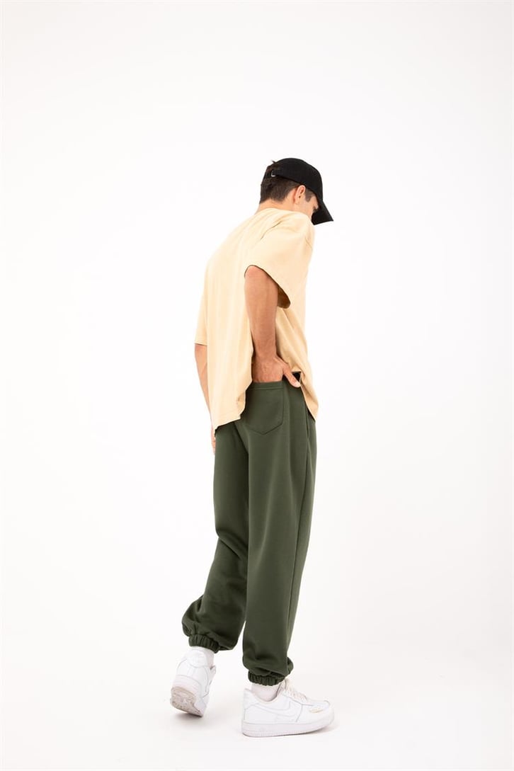 Basic Gri Melanj Jogger Eşofman Altı