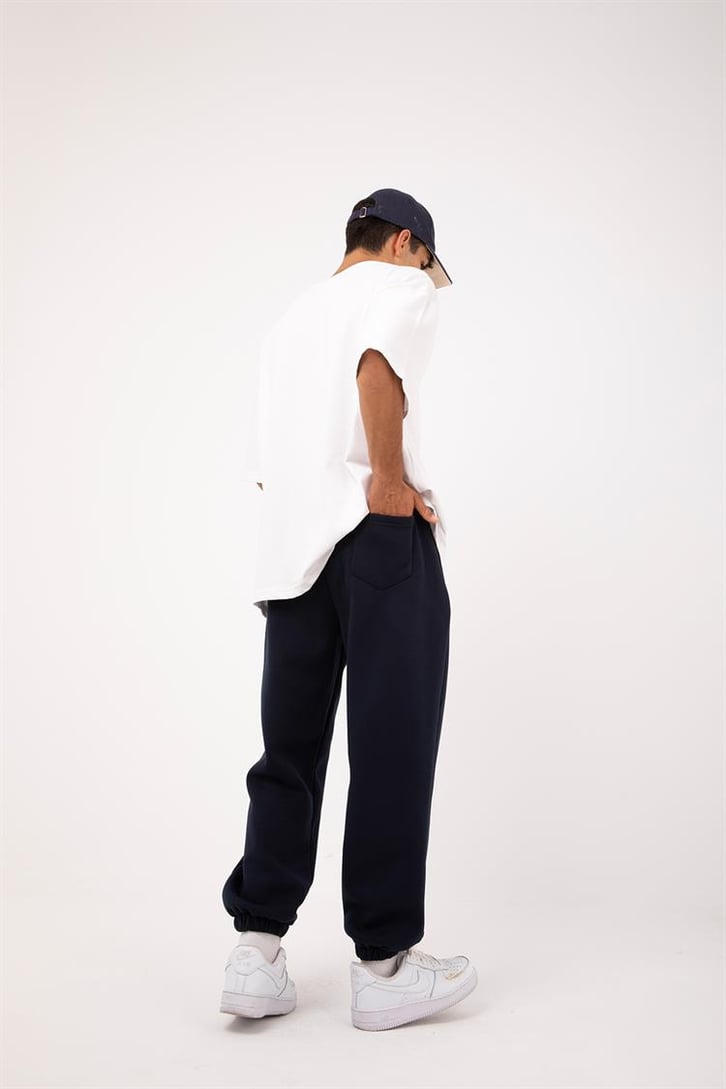 Basic Gri Melanj Jogger Eşofman Altı