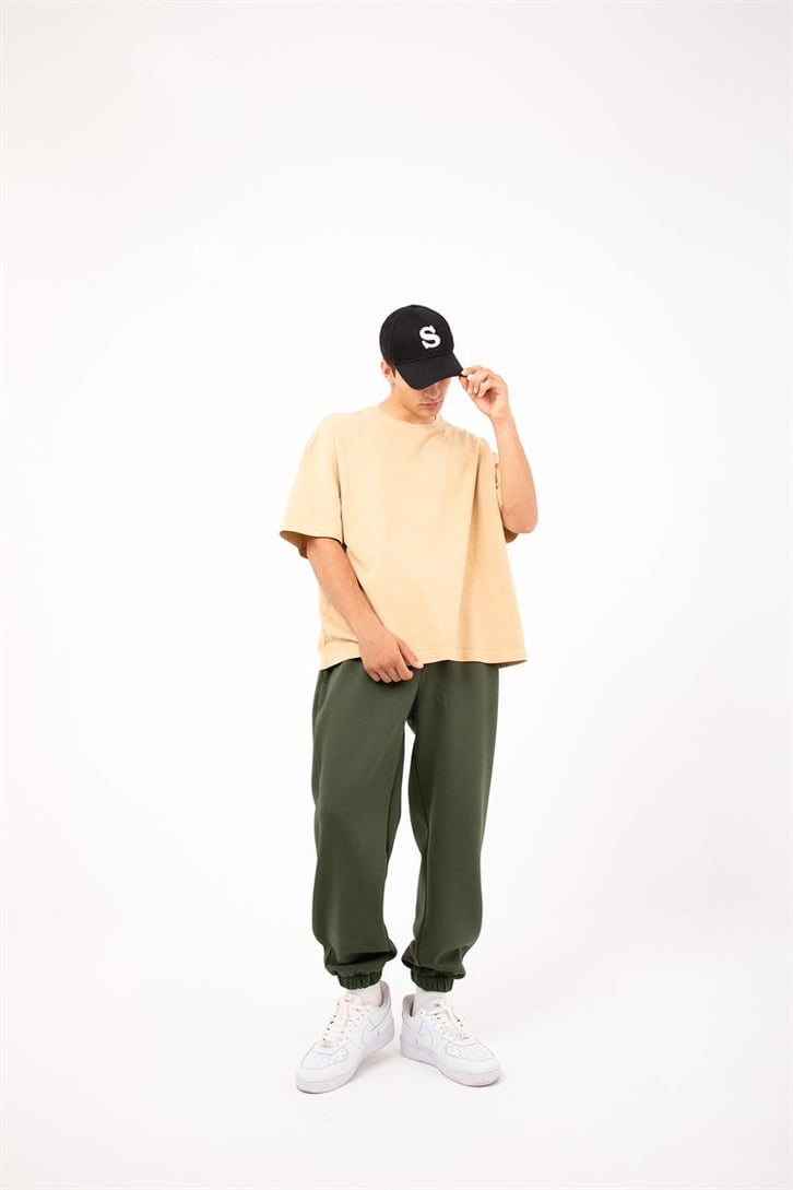 Basic Gri Melanj Jogger Eşofman Altı