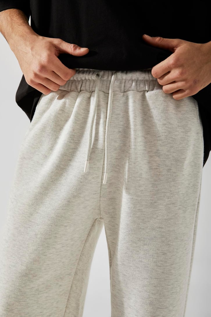 Basic Gri Melanj Jogger Eşofman Altı