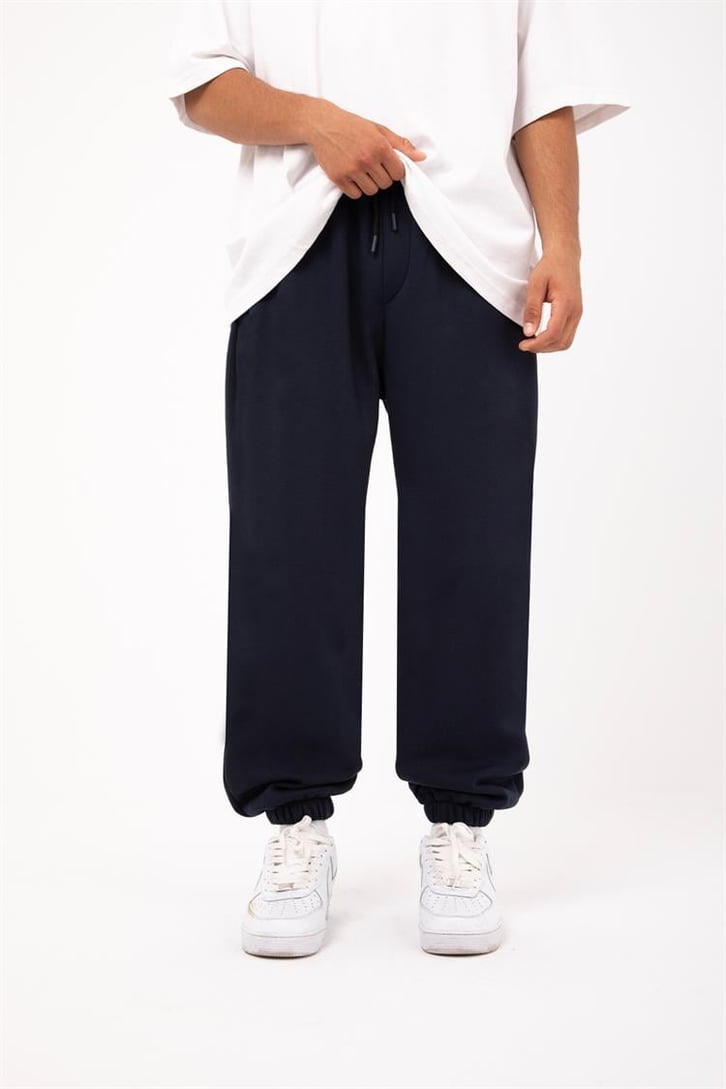 Basic Gri Melanj Jogger Eşofman Altı