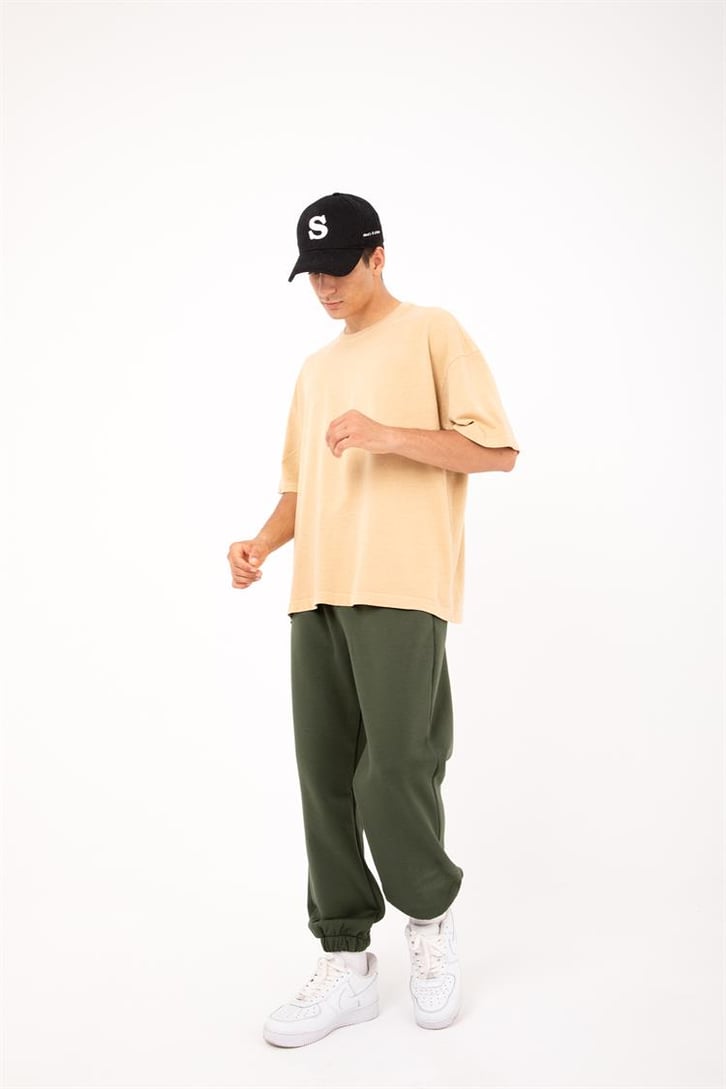 Basic Gri Melanj Jogger Eşofman Altı