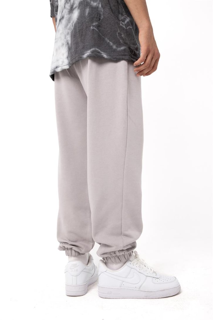 Basic Gri Melanj Jogger Eşofman Altı