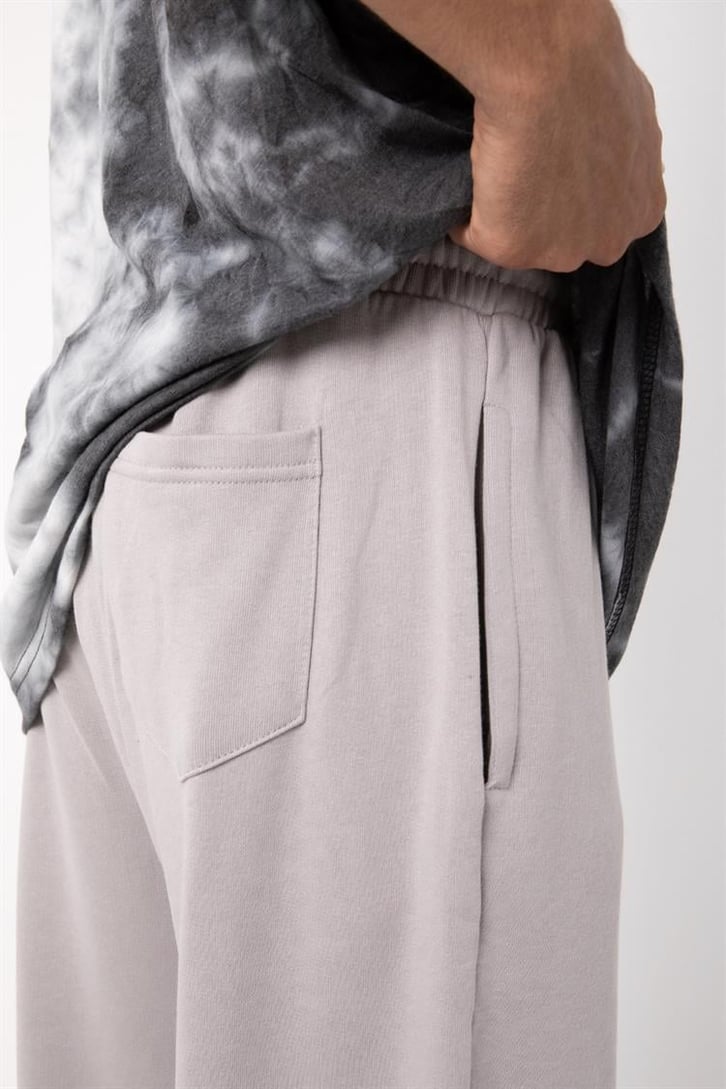 Basic Gri Melanj Jogger Eşofman Altı