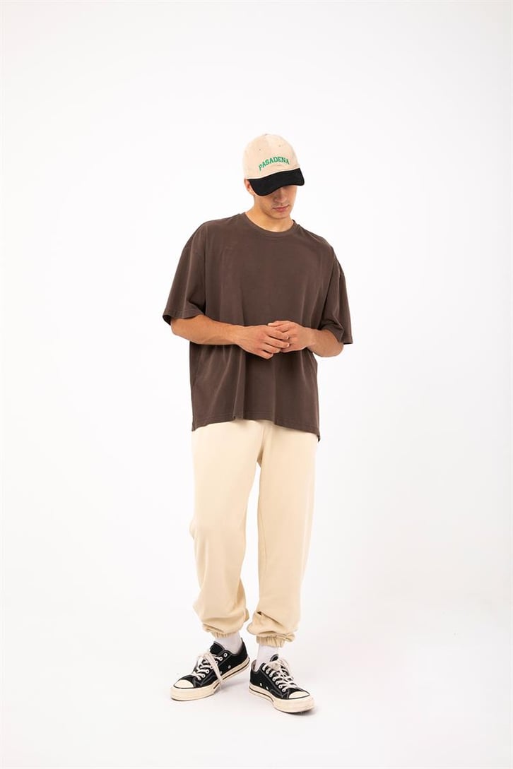 Basic Gri Melanj Jogger Eşofman Altı