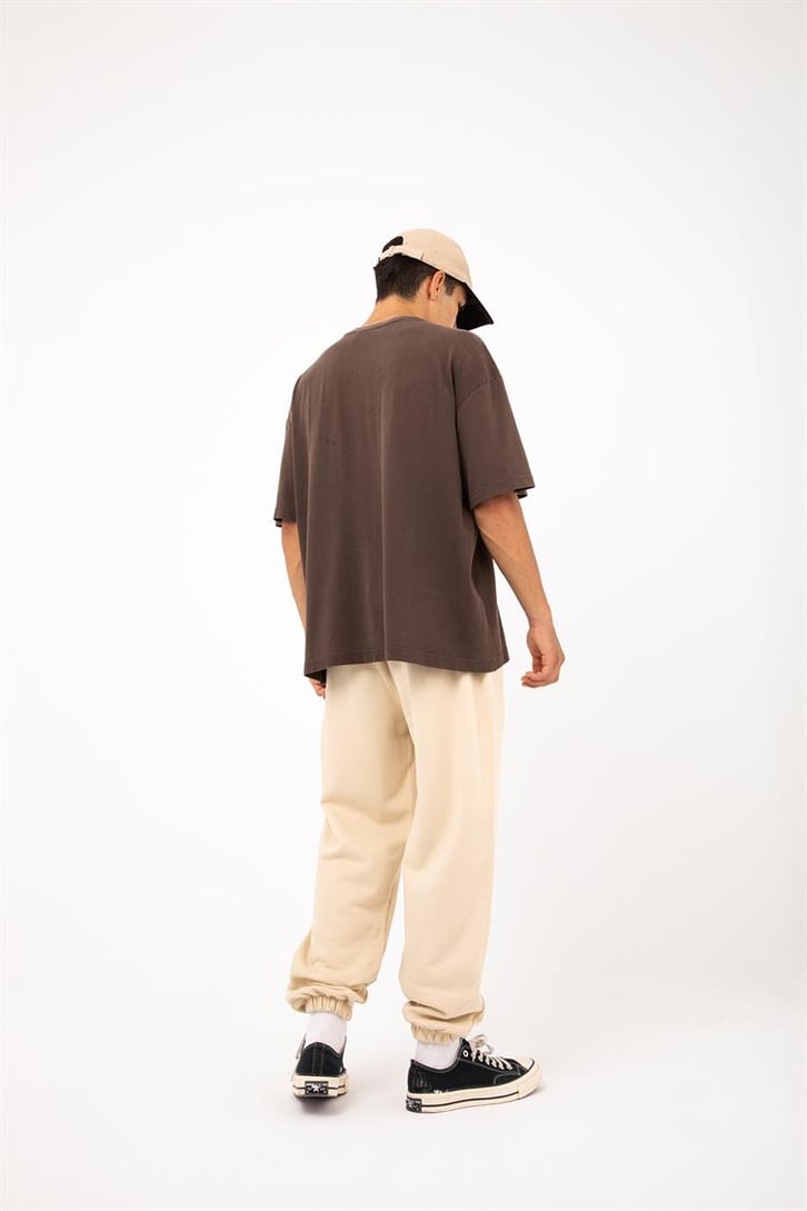 Basic Gri Melanj Jogger Eşofman Altı