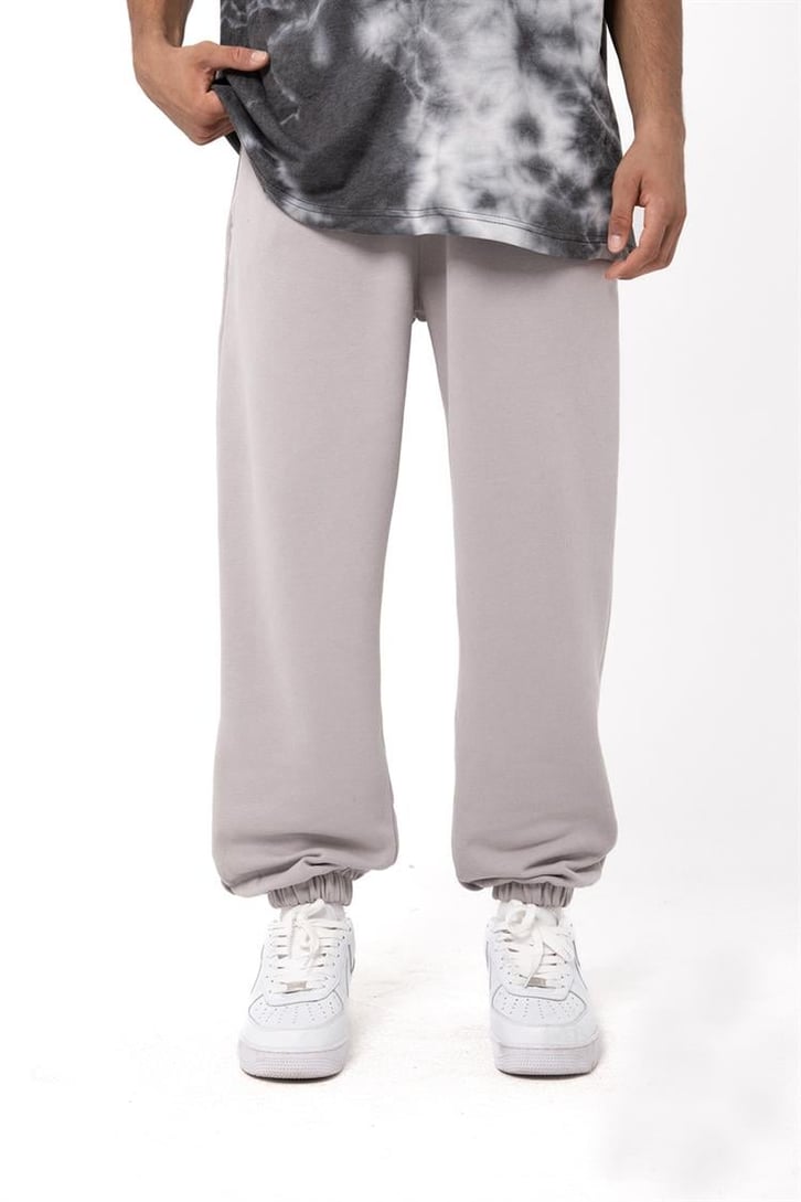 Basic Gri Melanj Jogger Eşofman Altı