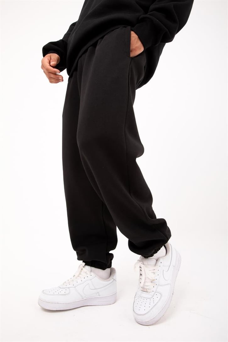 Basic Gri Melanj Jogger Eşofman Altı