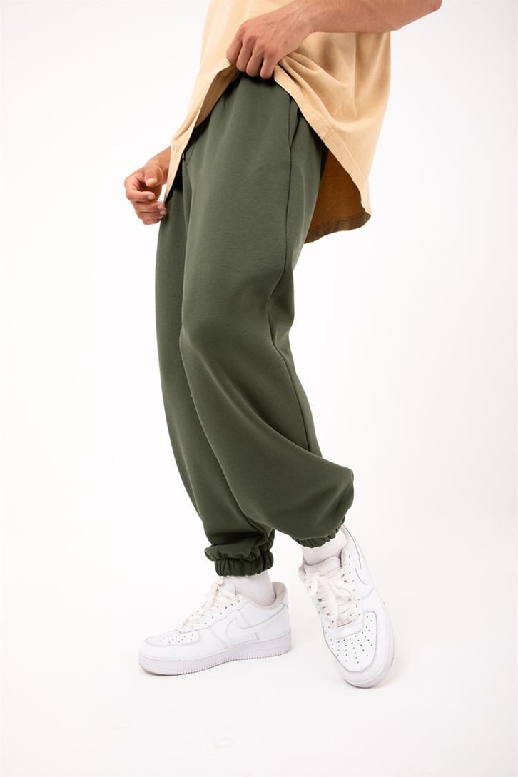 Basic Gri Melanj Jogger Eşofman Altı