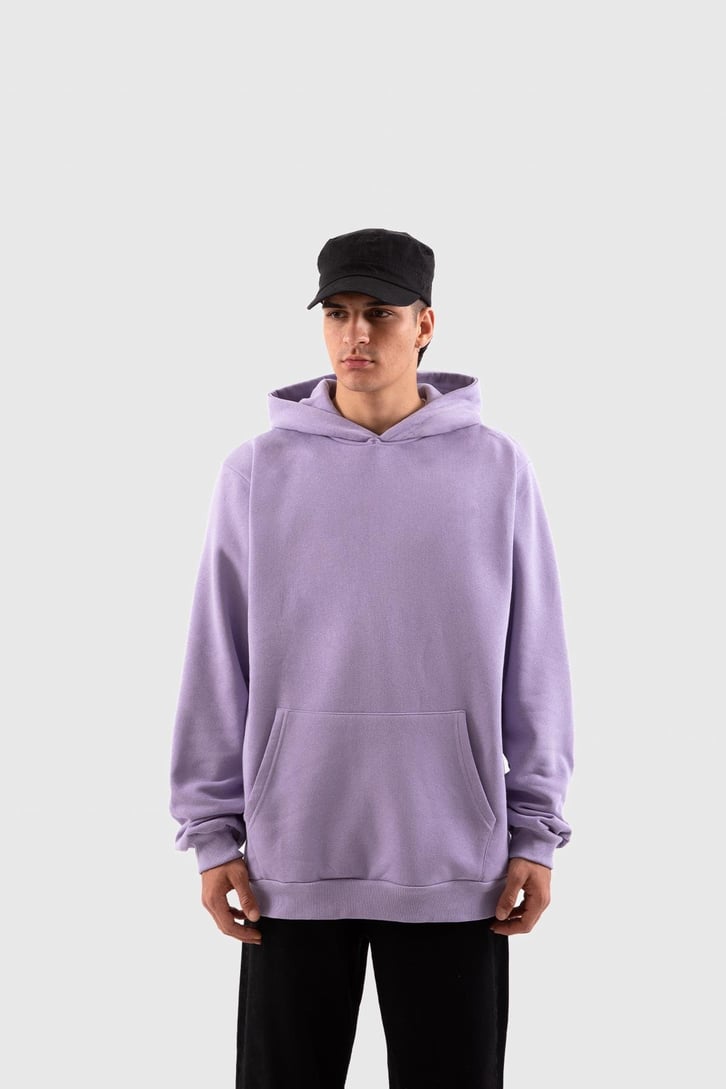 Basic Gri Oversize Hoodie