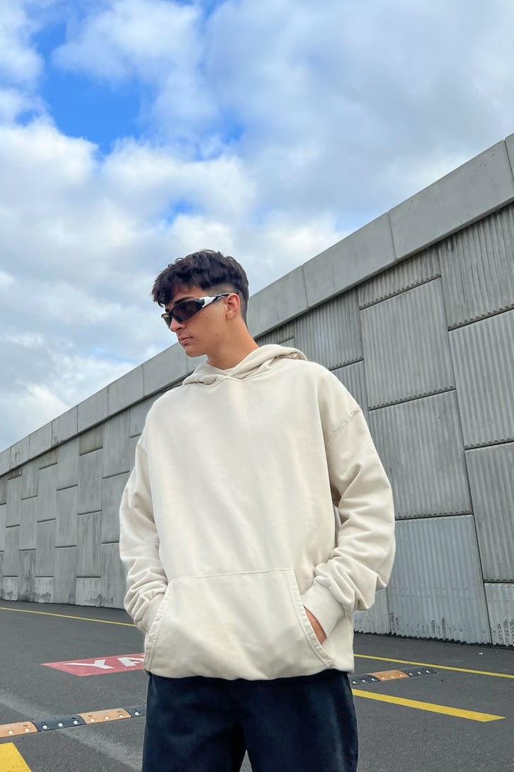 Basic Gri Oversize Sweatshirt