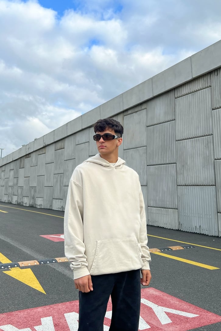 Basic Gri Oversize Sweatshirt