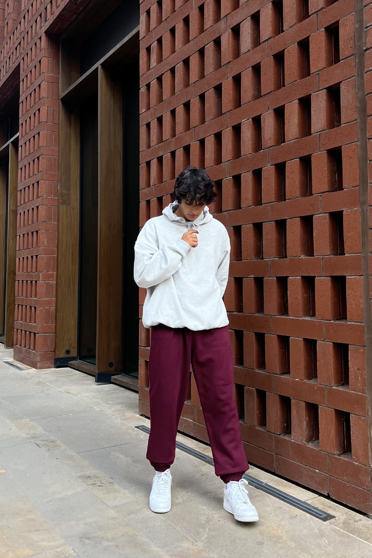 Basic Gri Oversize Sweatshirt