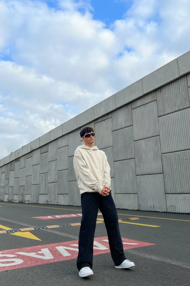 Basic Gri Oversize Sweatshirt