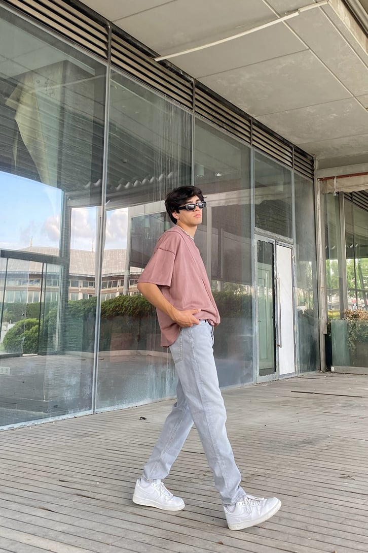 Basic Gri Regular Fit Jean