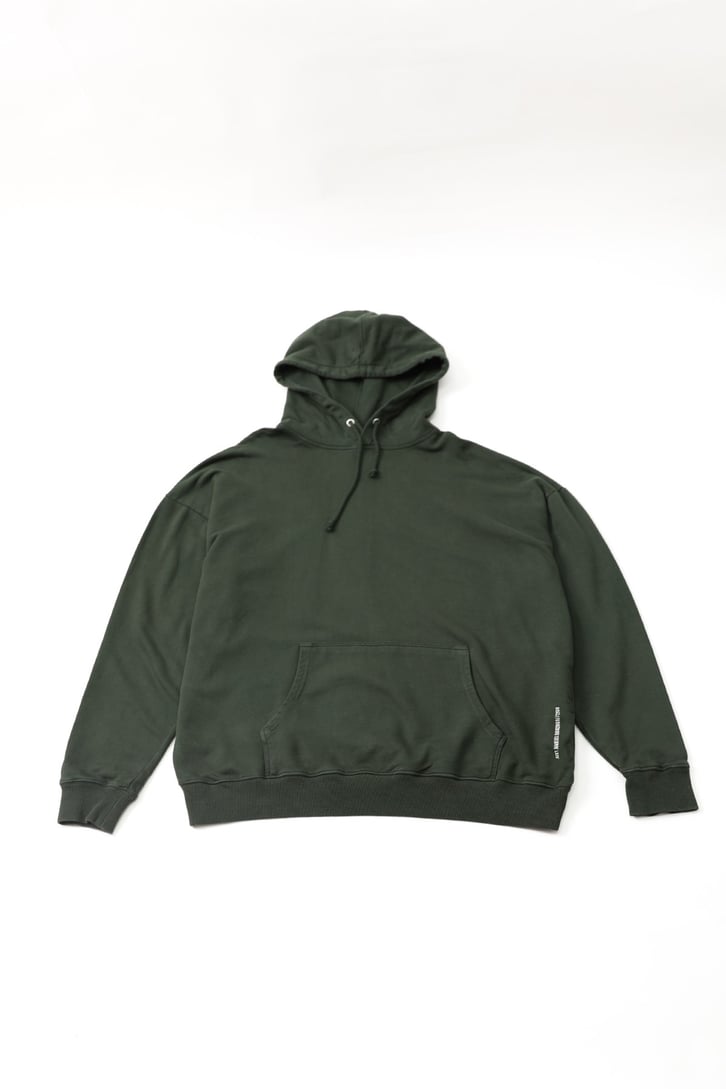 Basic Haki Kapüşonlu Sweatshirt