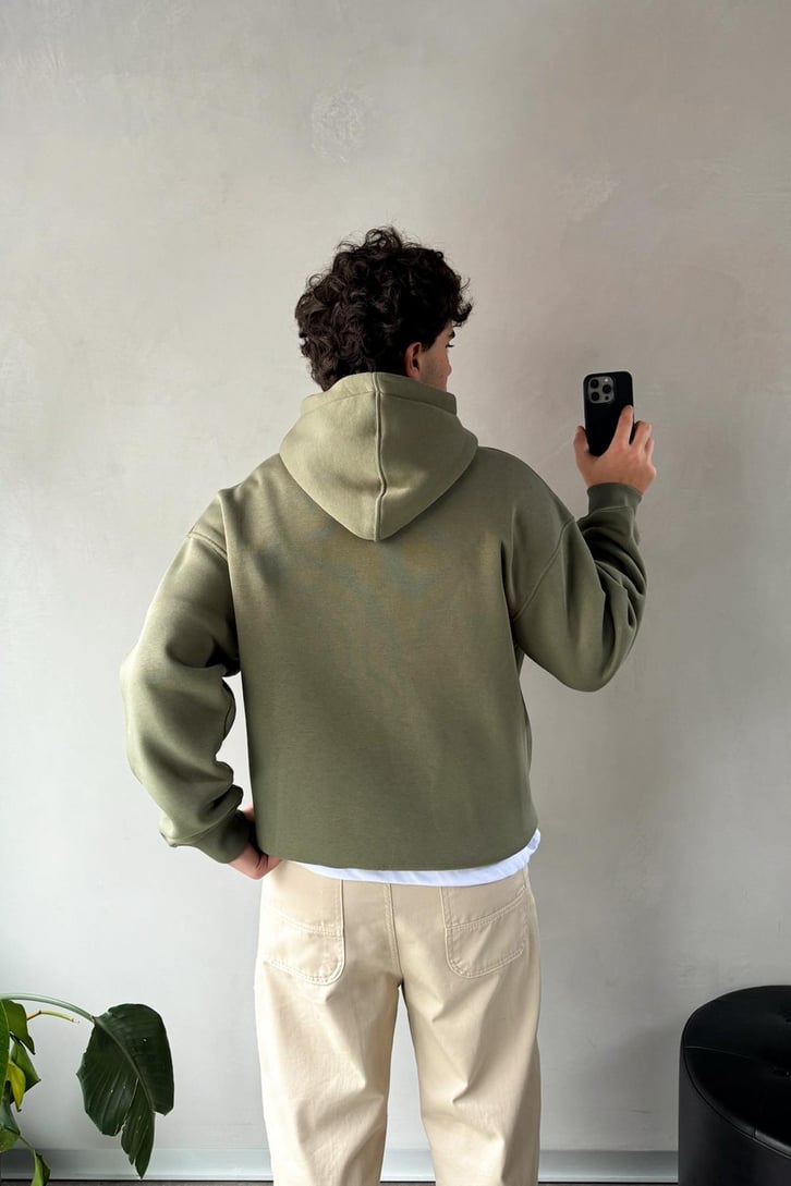 Basic Haki Oversize Hoodie