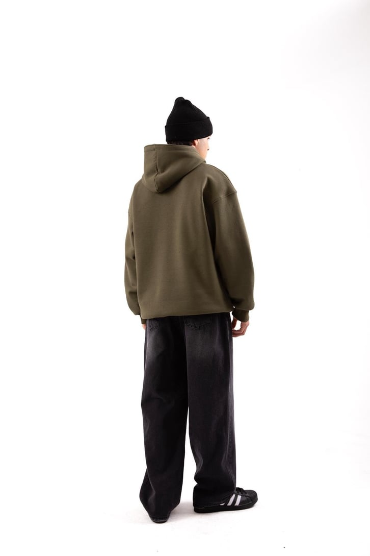 Basic Haki Oversize Hoodie