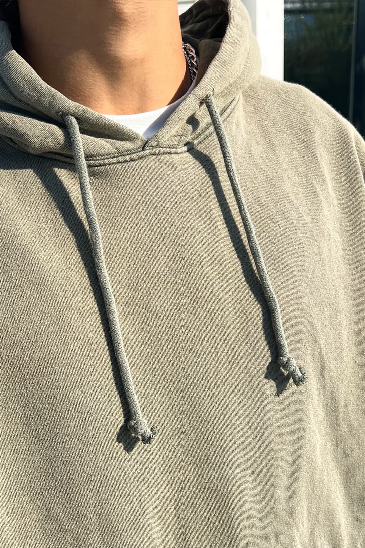 Basic Haki Oversize Sweatshirt