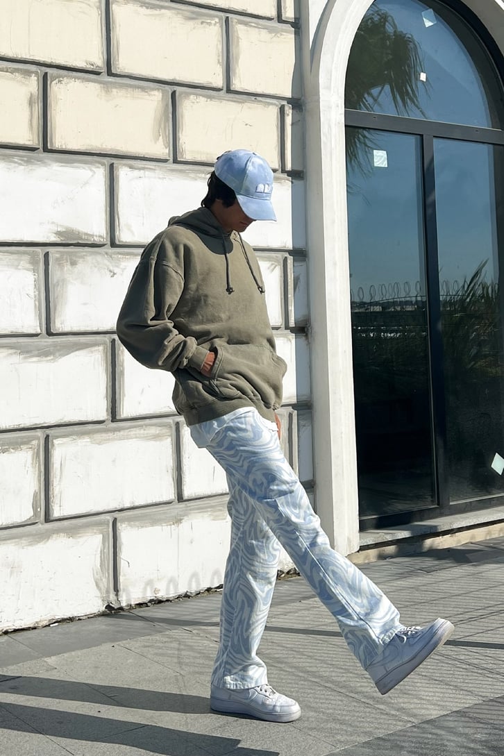 Basic Haki Oversize Sweatshirt