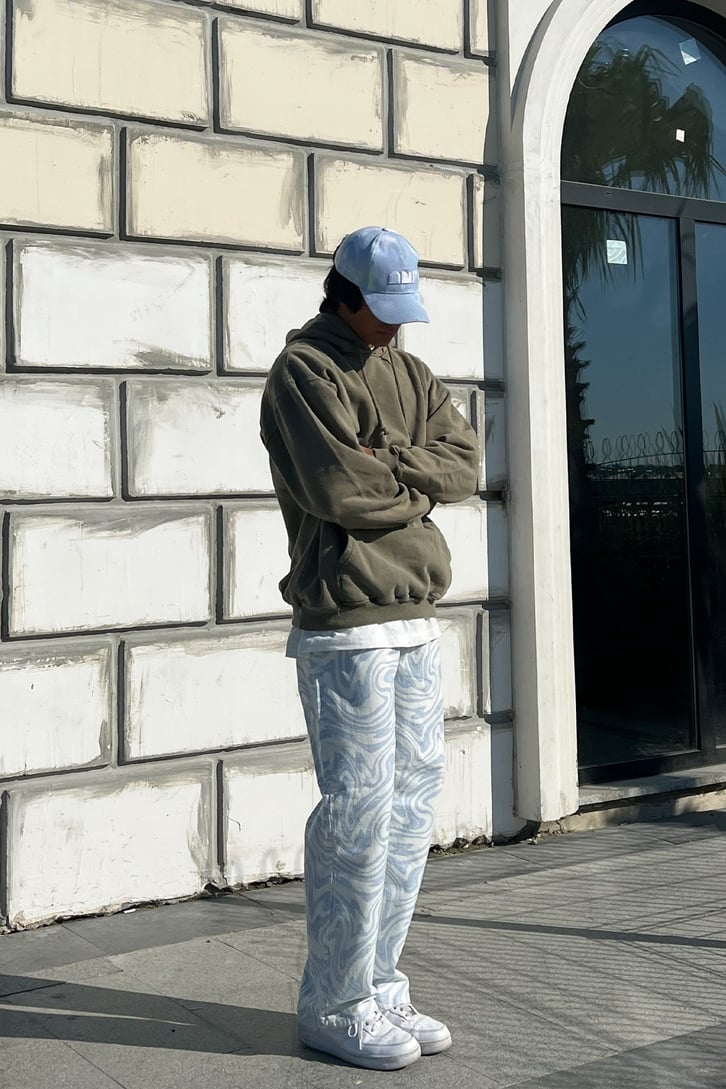 Basic Haki Oversize Sweatshirt