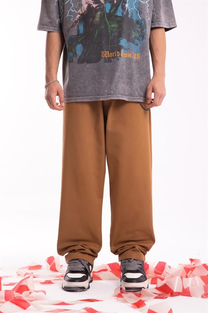Basic Hardal Baggy Pantolon