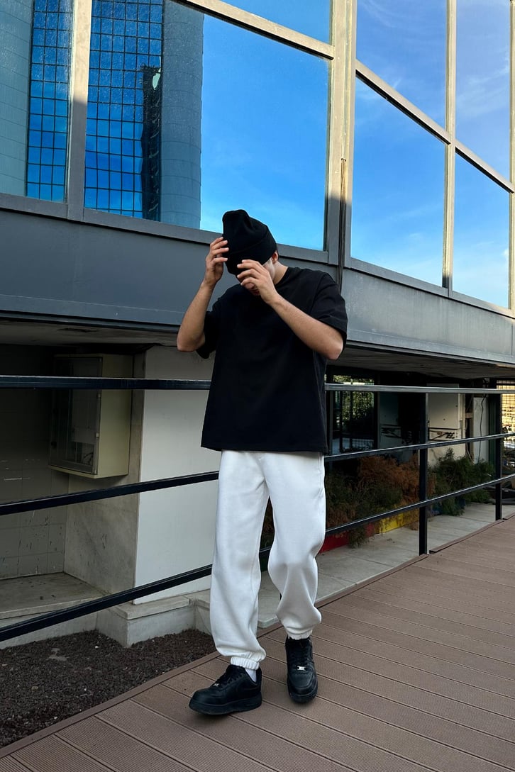 Basic Jogger Ekru Eşofman Altı
