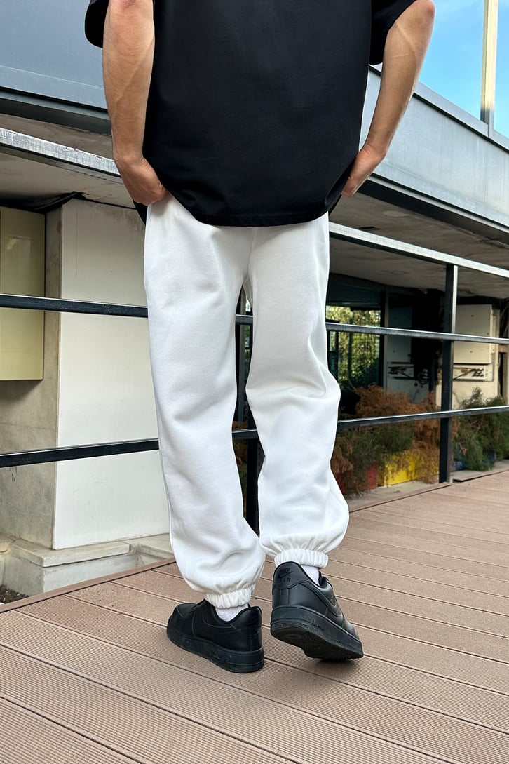 Basic Jogger Ekru Eşofman Altı