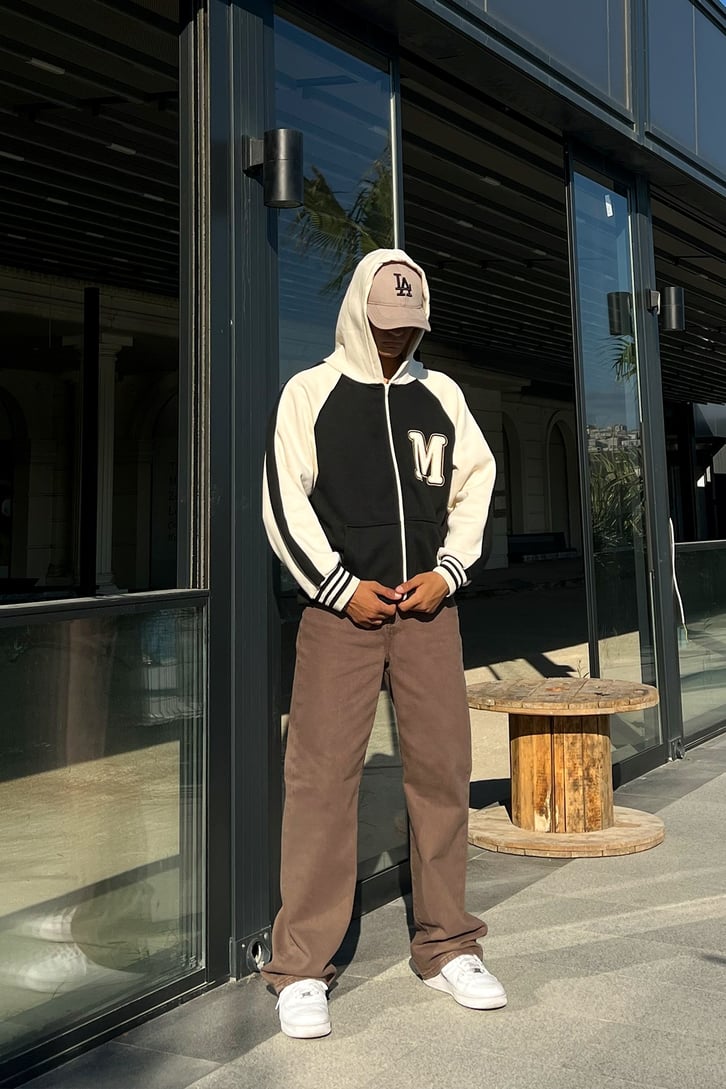 Basic Kahverengi Baggy Jean