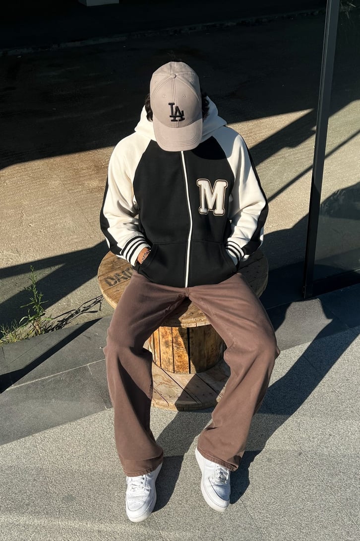 Basic Kahverengi Baggy Jean