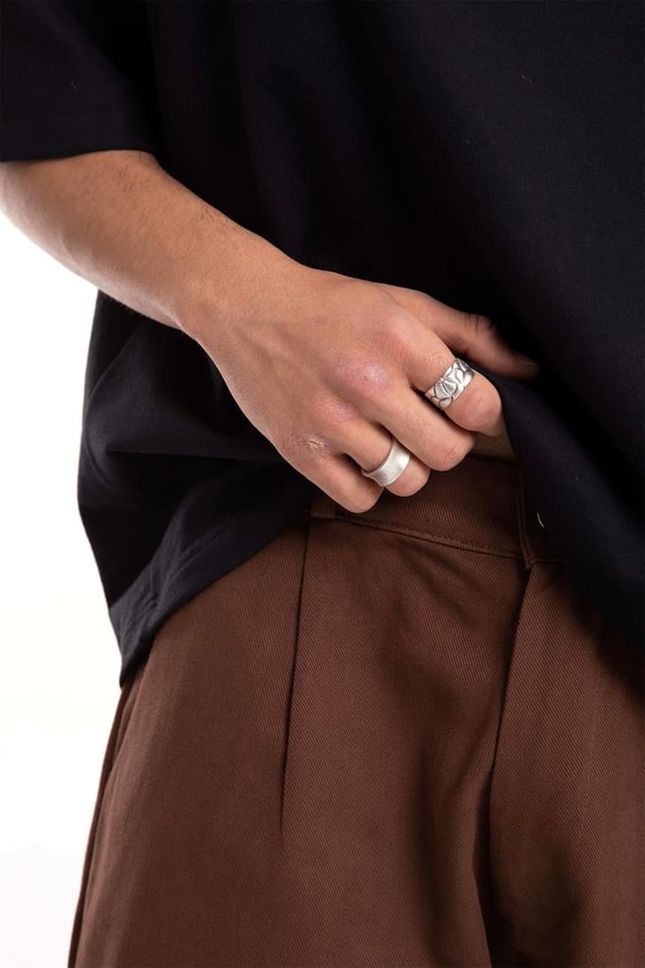 Basic Kahverengi Baggy Pantolon