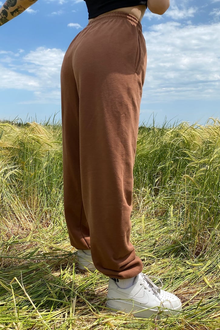 Basic Kahverengi Jogger Sweatpants