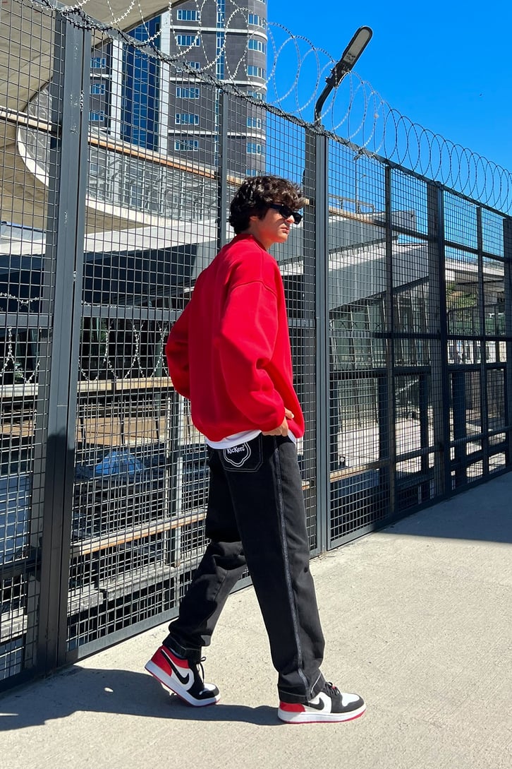 Basic Kahverengi Oversize Sweatshirt