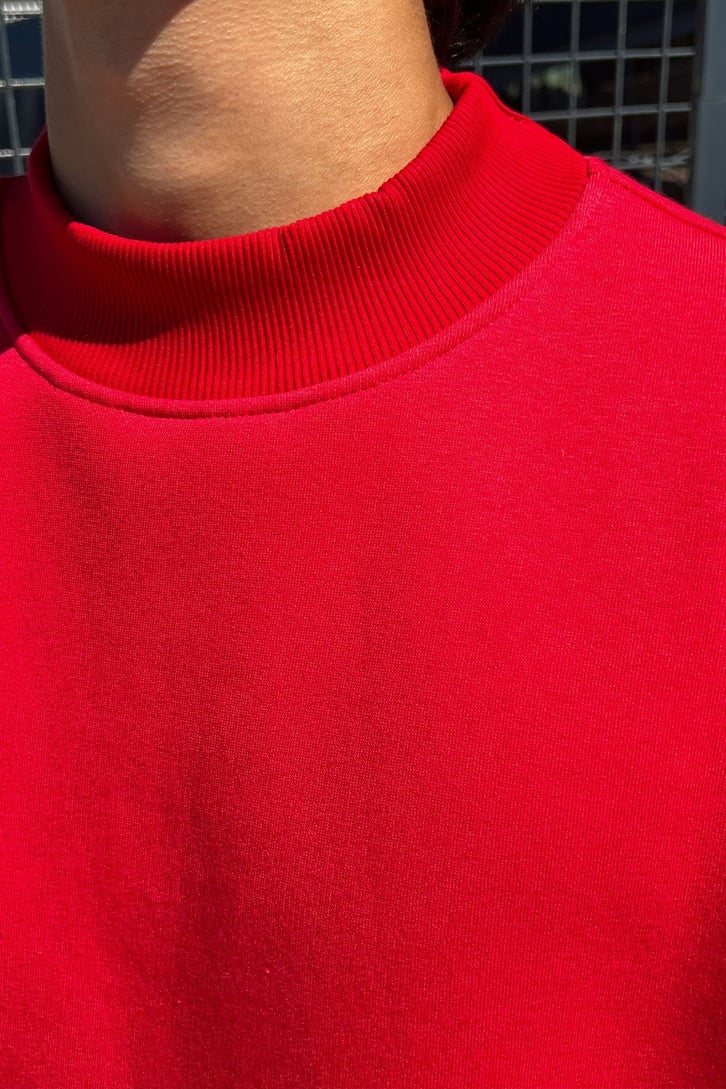 Basic Kahverengi Oversize Sweatshirt