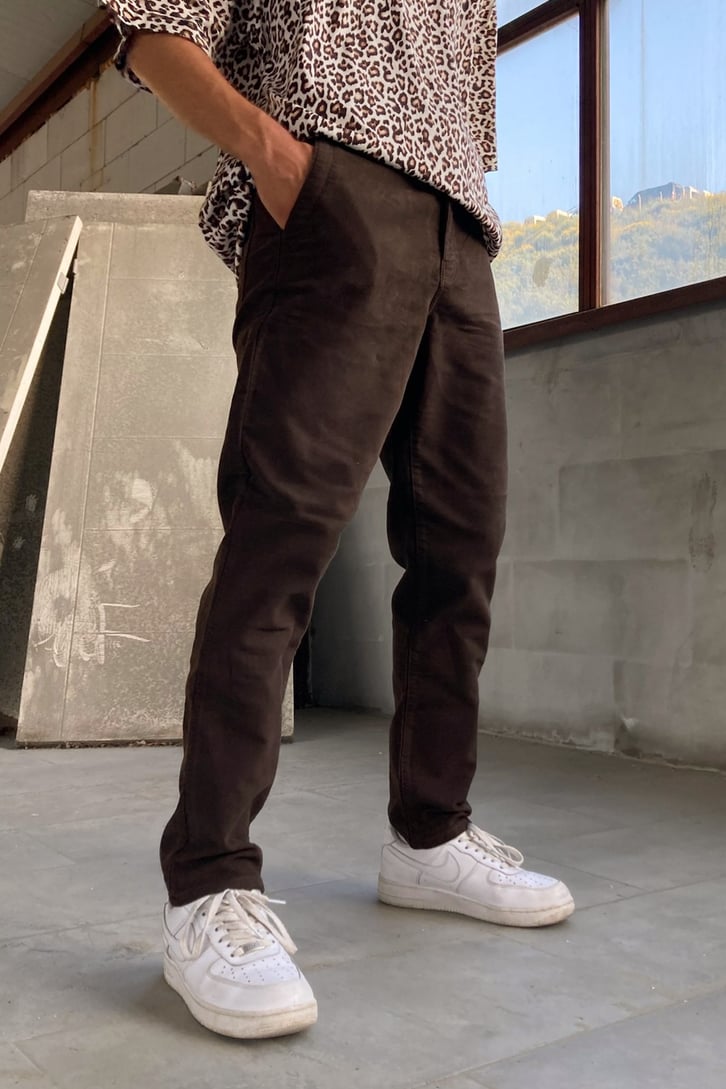 Basic Kahverengi Regular Fit Jean