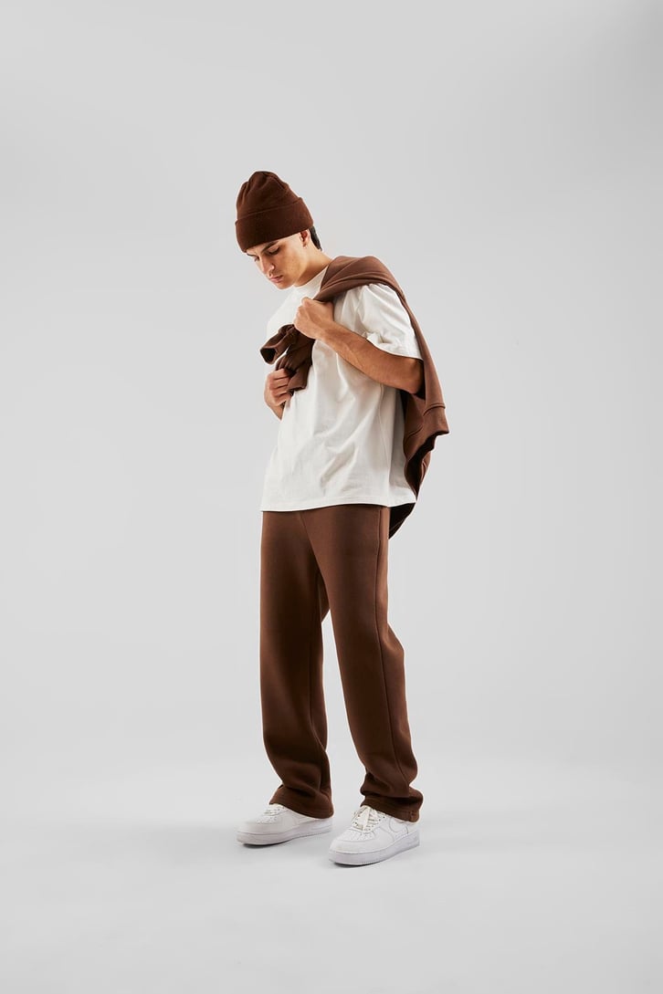 Basic Kahverengi Relax Fit Eşofman Altı