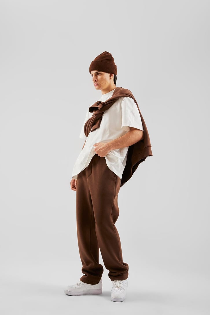 Basic Kahverengi Relax Fit Eşofman Altı