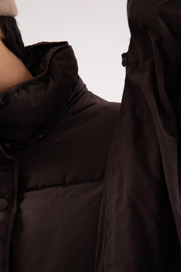 Basic Kahverengi Şişme Mont